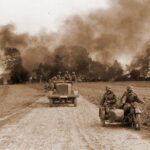 z27529463AMPWojska niemieckie ida w kierunku Wizny wrzesien